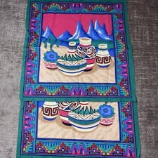 Native American Southwestern Aztec VIP Cranston Fabric 2 Cactus & Pottery Panels