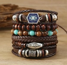 Leather Bracelets X6 Leather Bohemian Fashion Design Western Adjustable Sizes