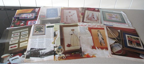 Retro inspired cross stitch - retro,