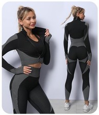 Women Ladies 3-Piece Yoga Suit