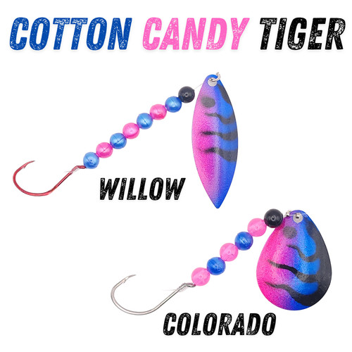 Cotton candy tiger worm - cotton,