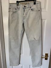 American Eagle Extreme Flex Stretch Blue White Acid Washed Ripped Jeans 32 x 30