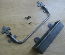 Cast Iron Pew Rail Umbrella Holder Pot Church Vintage Walking stick holder