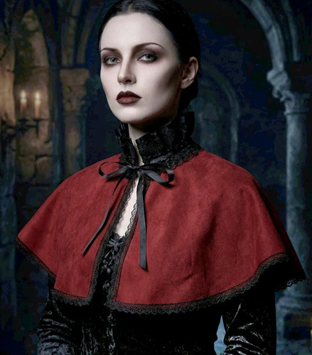 Burgundy soft velvet victorian - soft,