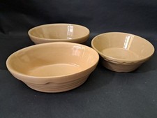 3 x Mason Cash Sz 2 Vintage Ceramic Pie Dishes 3 Individual 2 x Oval 1 x Round B