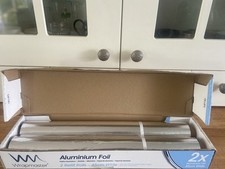 Catering Kitchen Aluminium Foil 2-Pack, 10m x 30cm, for Baking and Wrapping