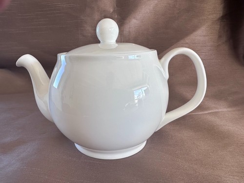 Bone china round cup teapot - round, 6