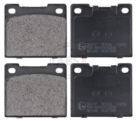 Abs 36037 front rear brake - front, pad