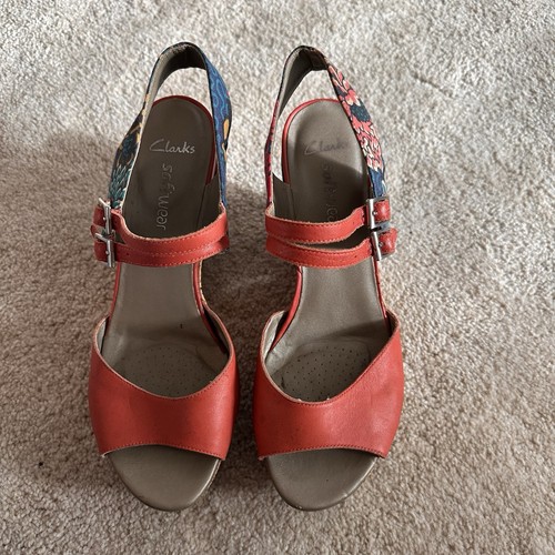Clark ladies wedge sandal - wedge,