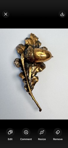 Vintage oak leaf acorn - vintage,