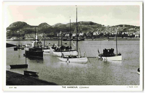 Conway harbour caernarvonshire - harbour,