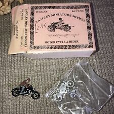Oo Scale Langley Miniature Models Motorcycle And Rider Mint Painted + Unmade Kit