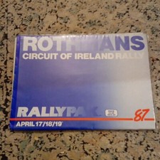 Rothmans Circuit of Ireland Rally 1987 Rallypak