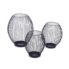 Cage Candle Holders Black