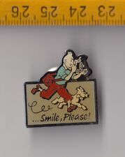 TINTIN Smile Please Photo Camera pin badge Kuifje Hergé