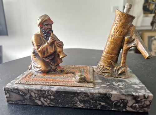 Antique snake charmer - snake,