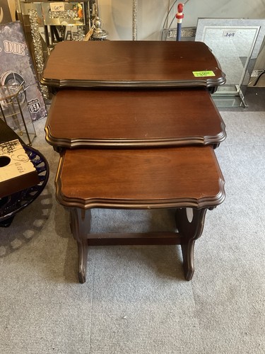 Mahogany nest tables - mahogany,