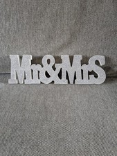 Wedding Table Sign - Mr & Mrs Standing Letter Sign Decoration
