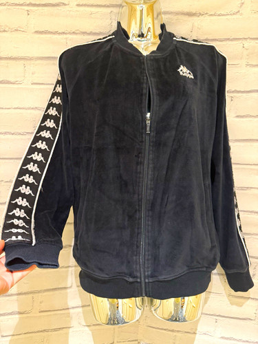Kappa unisex y2k black velour - black,