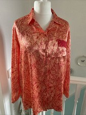 VINTAGE VICTORIA SECRET SIZE 16 PYJAMAS SHIRT RED/ ORANGE EXCELLENT CONDITION