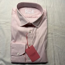 Thomas Pink Check Pink Shirt