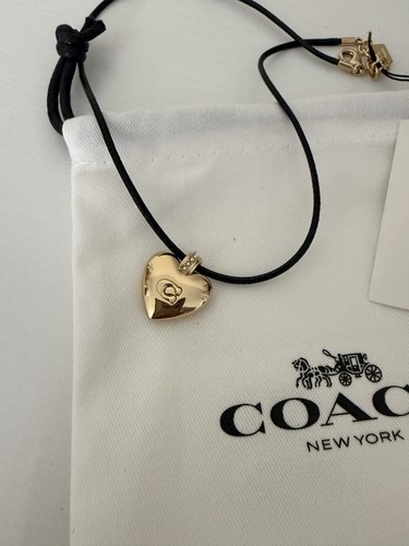 Nwt coach signature heart cord - nwt,