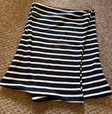 Seasalt Circle Scarf Blue and White Stripe