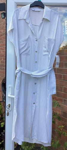 Zara white striped shirt dress - zara,
