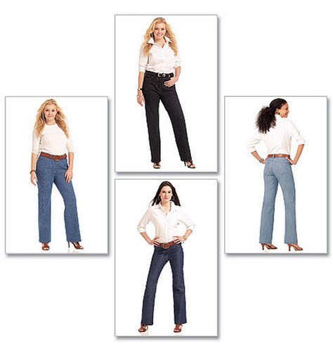 Sewing pattern jeans pants - sewing, jeans,