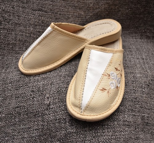 Women leather slip on - slip,