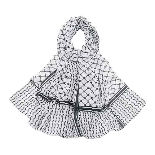 New keffiyeh chiffon fabric - new!,