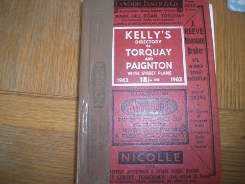 Torquay and paignton kelly s - torquay, kelly's