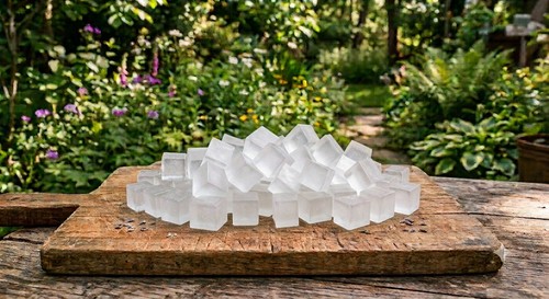 Clear transparent melt and - clear,