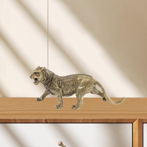 Brass tiger figurine - figurine,