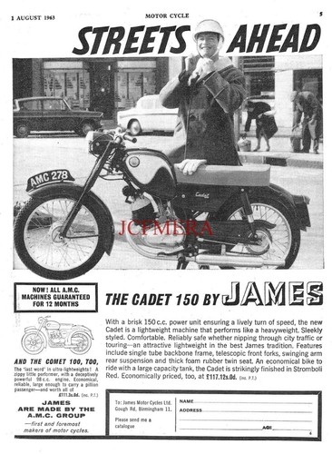 James cadet 150 motor - james,