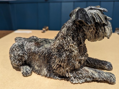 Rare ceramic schnauzer hand - rare,