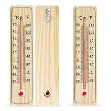 2-4 WOODEN WALL THERMOMETER |