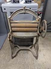 Original Cast Iron Ornamental Mangle Clothes wringer NELSON & CO LONDON