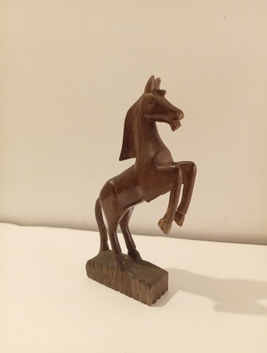 Horse prancing statue - statue, rearing