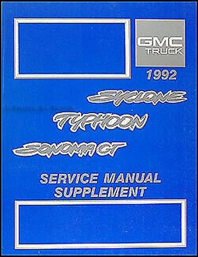1992 gmc typhoon and sonoma - gmc,