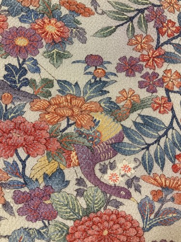 Japanese kimono silk - fabric, /