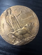 World War 1 Death Plaque