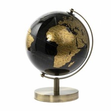 27cm Black Gold World Globe