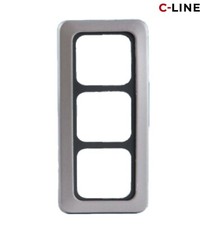 CBE C-Line CT Surround & Faceplate 3-Gang Gun Metal Grey Camper Caravan PO277
