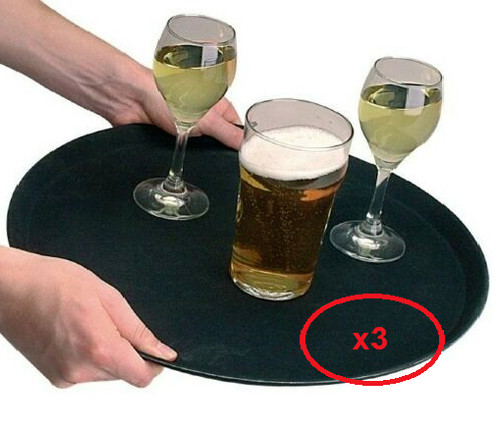 Bar trays round non slip - trays,