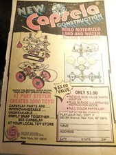 Ea11 Ephemera advert 1980s capsela construction kits 