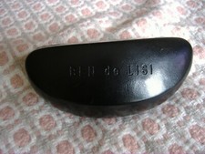 Original Ben de Lisi Smooth Black Leather Look Hard Sunglasses EMPTY Case