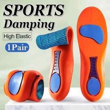 WORK BOOTS ORTHOTIC FOOT ARCH HEEL SUPPORT SHOE INSERTS MASSAGING GEL INSOLES