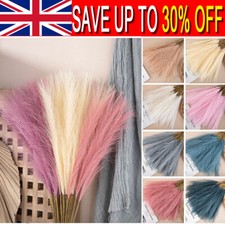 10pcs Artificial Pampas Grass Fake Reed Flower Bunch for Wedding Home Decor DIY