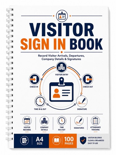 Sign book visitor office - sign, in